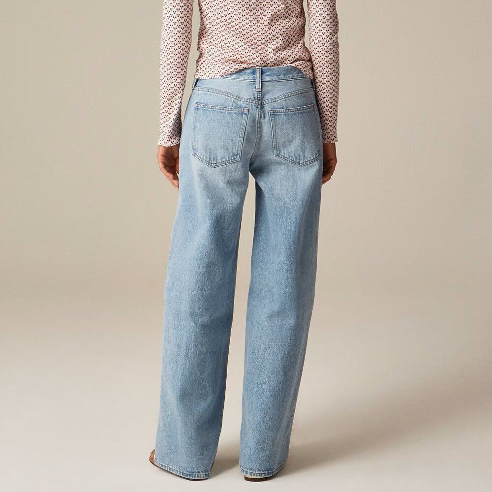 J. Crew '84 Low-Rise Wide-Leg Jean Preppy Academia CN821 in Synniva Wash 31 - Picture 2 of 16